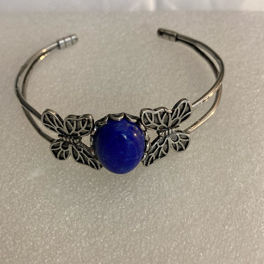 Lapis Lazuli Charm Bracelet. NWOT Sterling Silver.